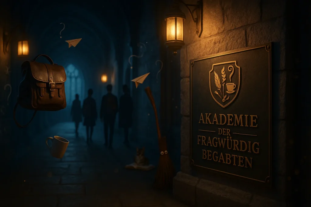 Illustration zum Prolog der Akademie der Fragwürdigbegabten