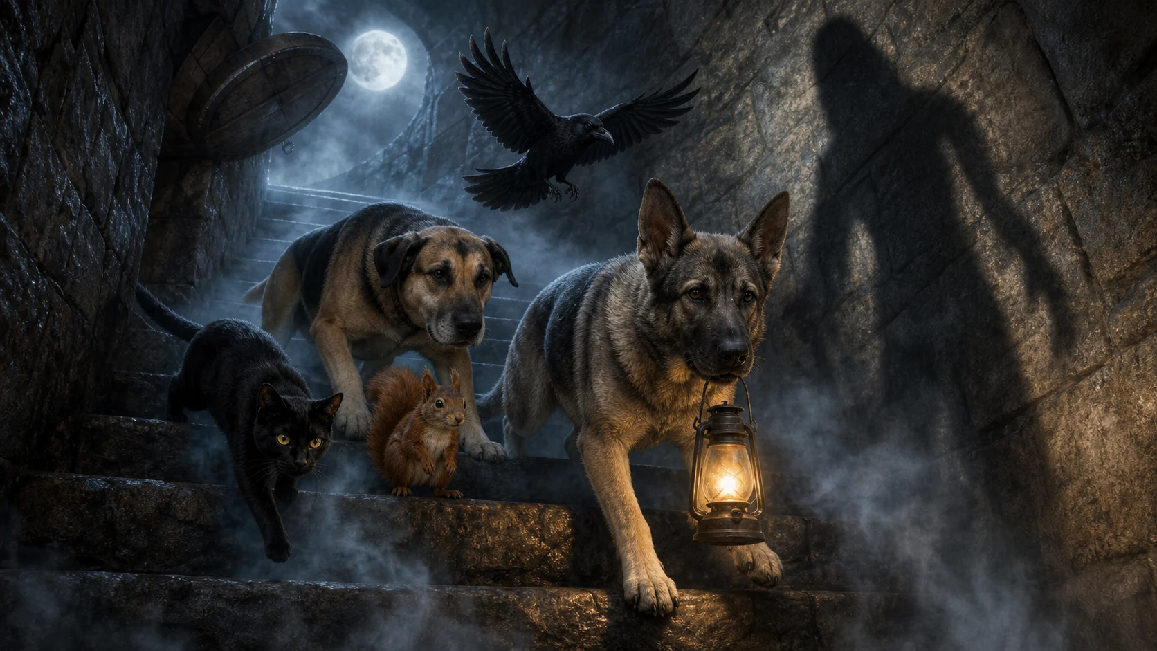 Die Schnabelpfoten – Folge 07: Der Schatten im Nebel – Titelbild